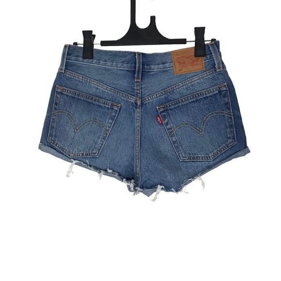 Levi's 501 Premium High Rise Jean Shorts Size 26 - Picture 4 of 6